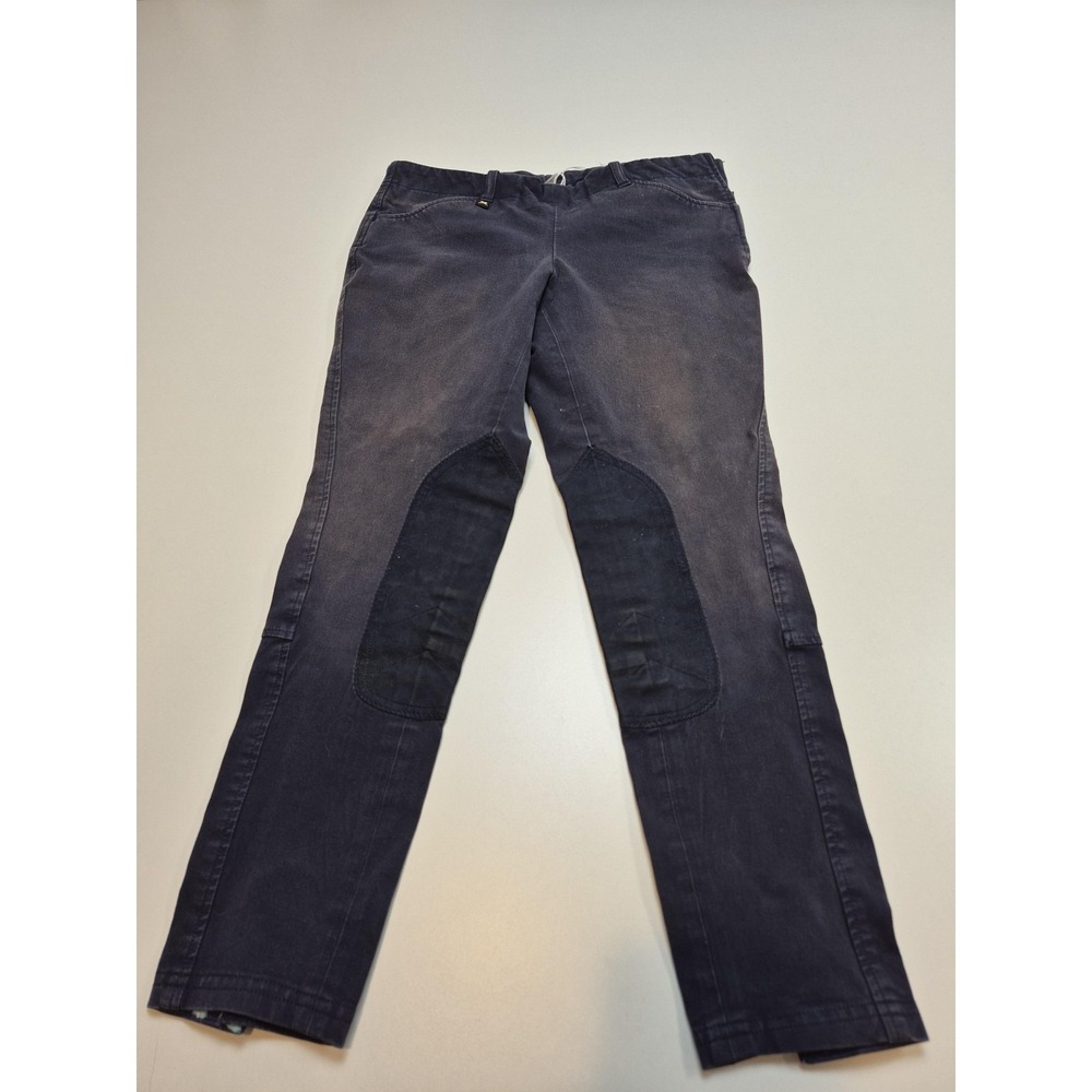 RJ Classics Sterling Riding Breeches Pants Womens 16R Gray Knee Patch Equestrian